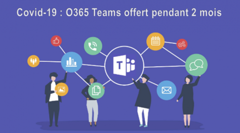 Covid-19 : Teams offert pendant 2 mois